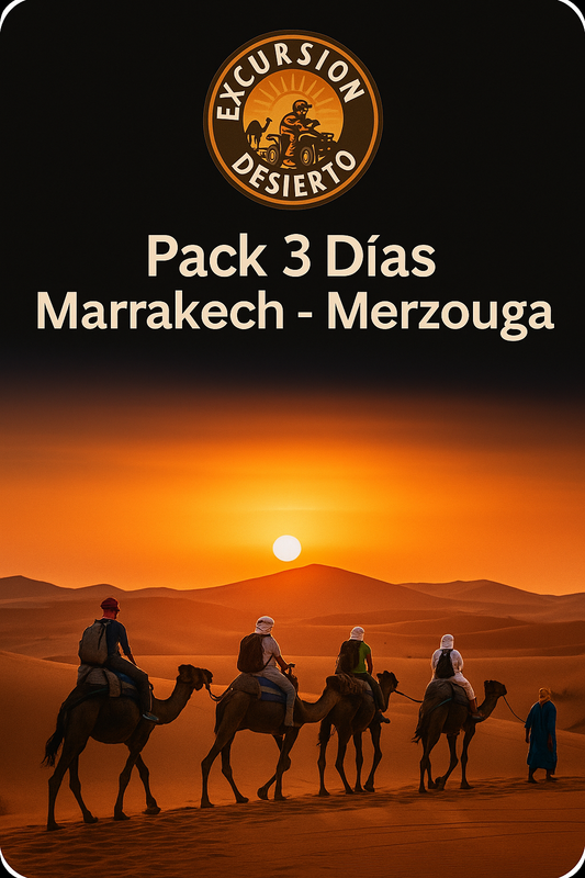 Pack de 3 días Marrakech-Merzouga